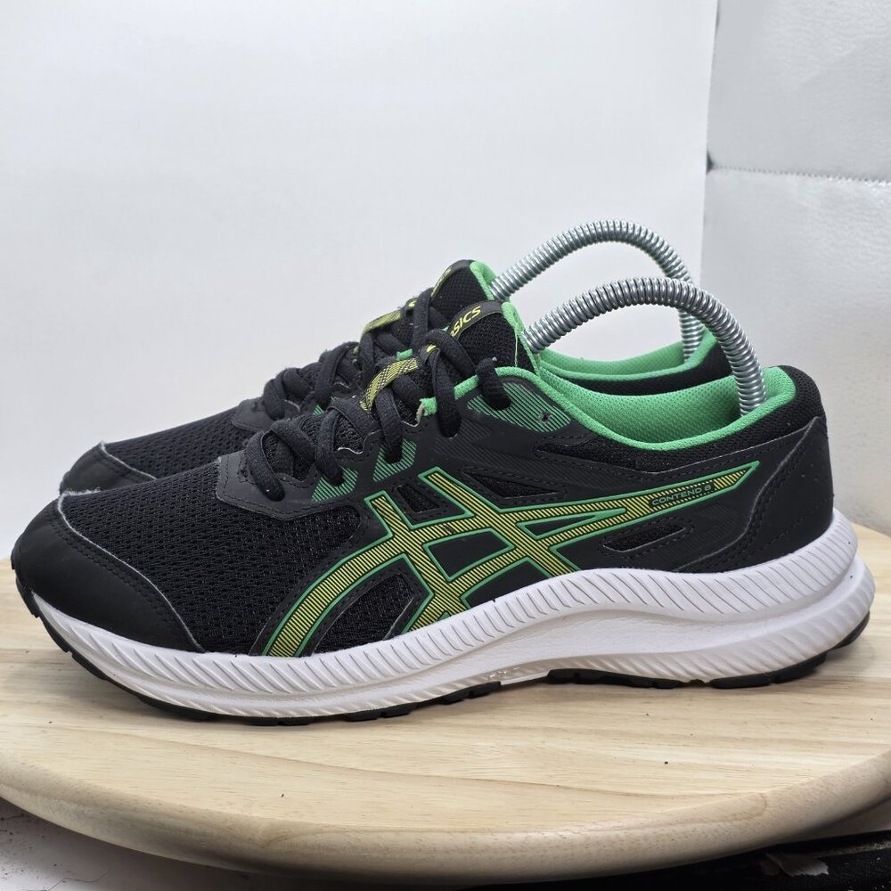 Asics  Contend 8 1014A259 Black Running Shoes‎ Sneakers Size 7